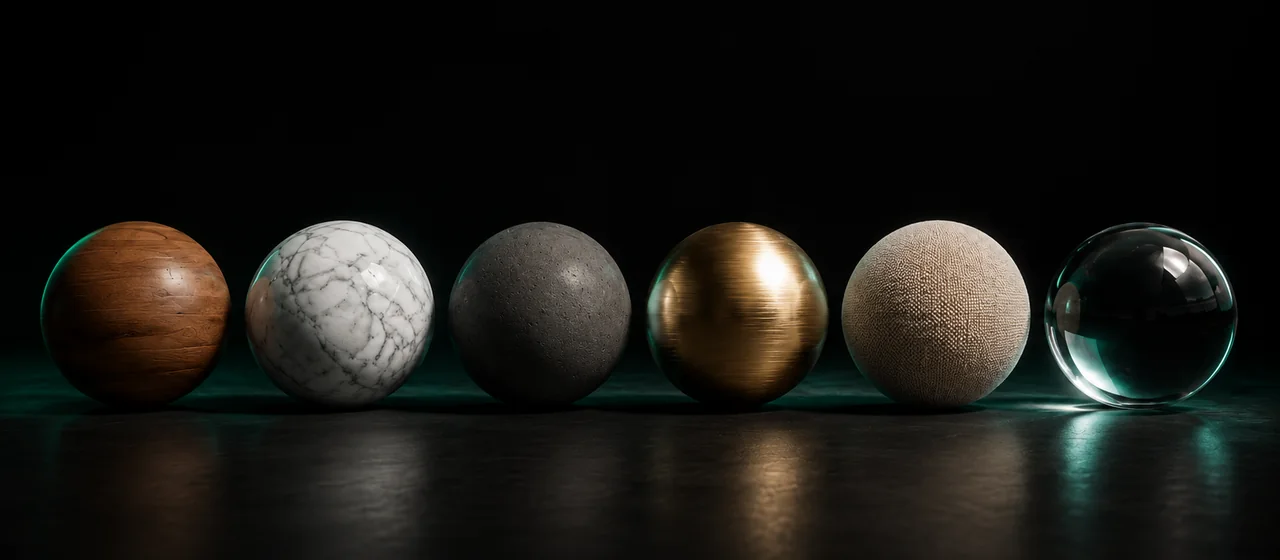 Pack de texturas, materiais PBR e HDRIs para render de arquitetura